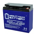 Mighty Max Battery 12V 18AH GEL Battery Replacement for 6-DFM-17 Task Force Mower ML18-12GEL601